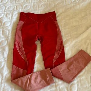 Gymshark red leggings, small